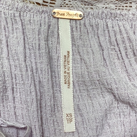 FREE PEOPLE | Sweet Thing Lace Up sides Tunic Dress in lilac | Size XS - Picture 8 of 10